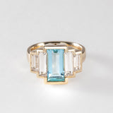 Aquamarine Broadway Star Ring