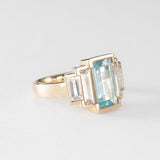Aquamarine Broadway Star Ring