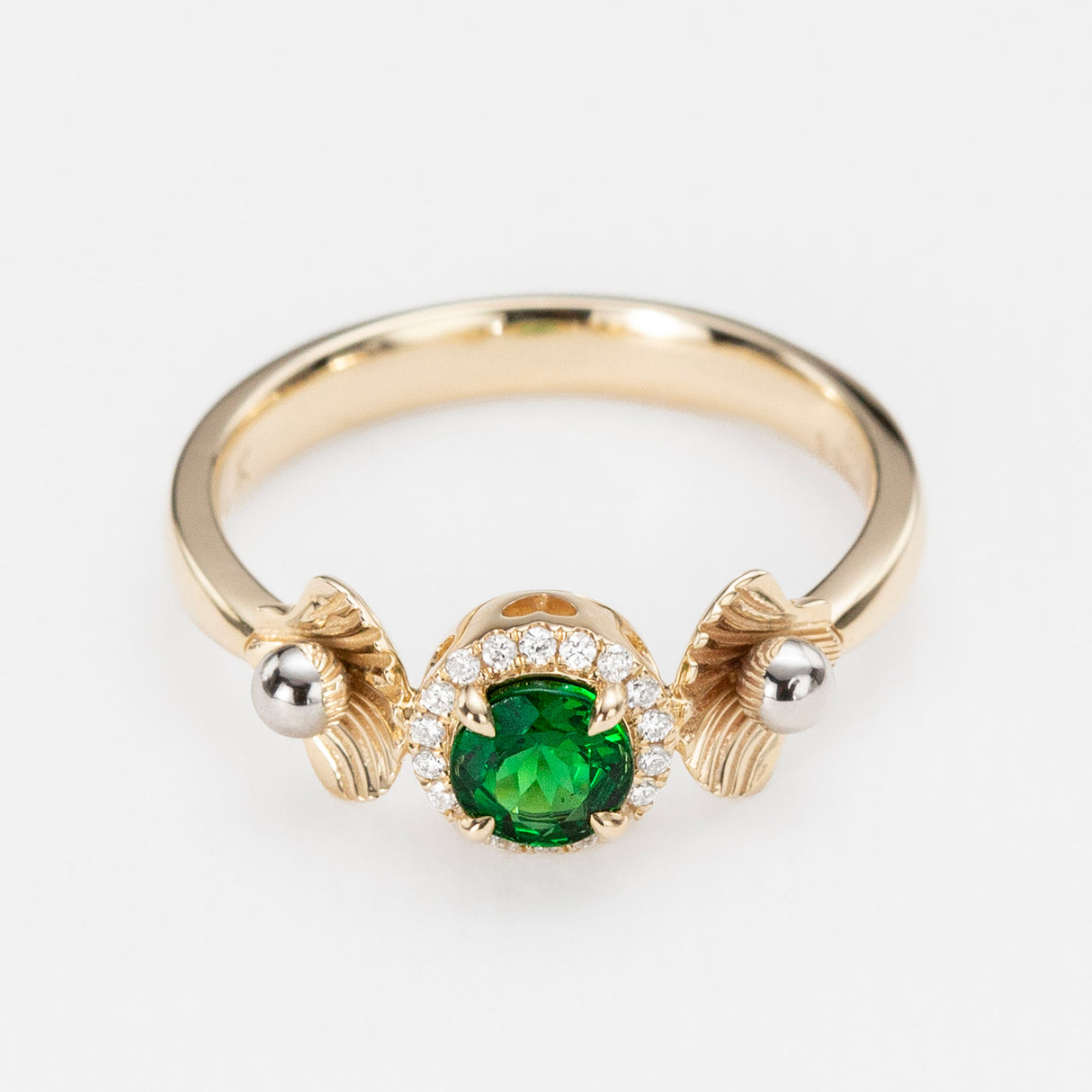 Ariel's Halo Tsavorite Ring