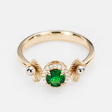Ariel's Halo Tsavorite Ring