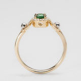 Ariel's Halo Tsavorite Ring