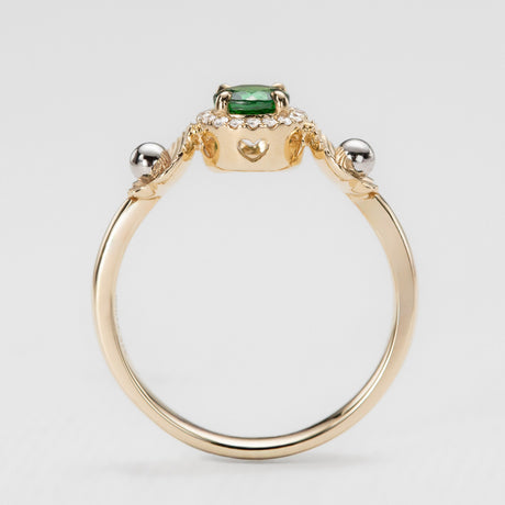 Ariel's Halo Tsavorite Ring