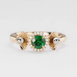 Ariel's Halo Tsavorite Ring