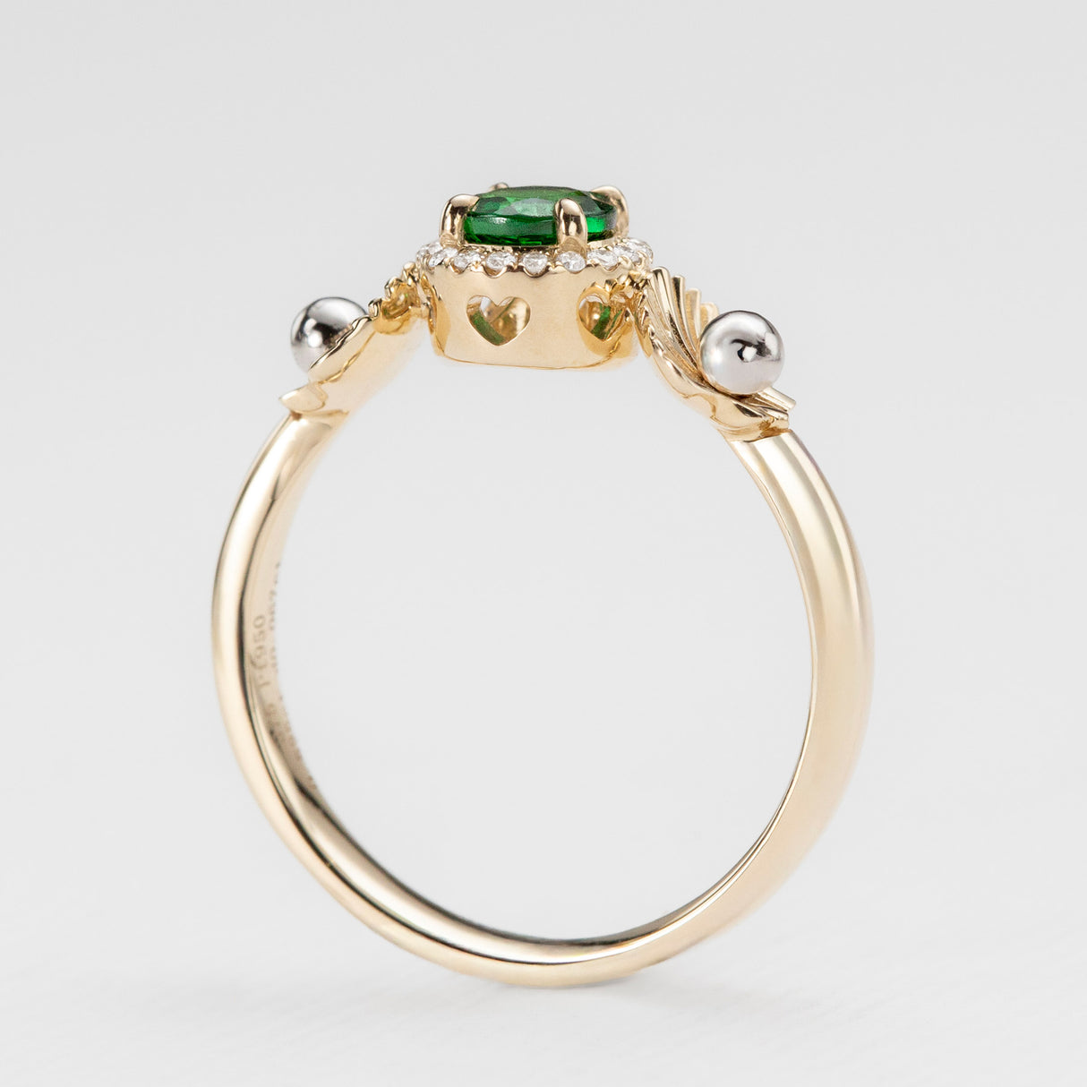 Ariel's Halo Tsavorite Ring