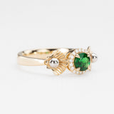 Ariel's Halo Tsavorite Ring