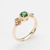 Ariel's Halo Tsavorite Ring