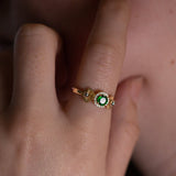 Ariel's Halo Tsavorite Ring