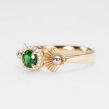 Ariel's Halo Tsavorite Ring