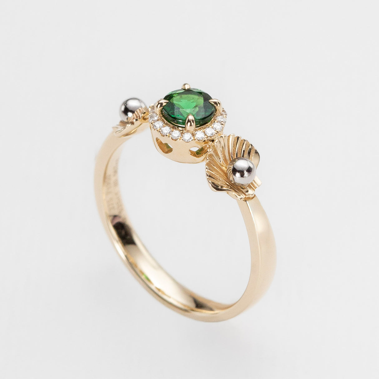 Ariel's Halo Tsavorite Ring