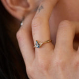 Beach House Aquamarine & Diamond Ring