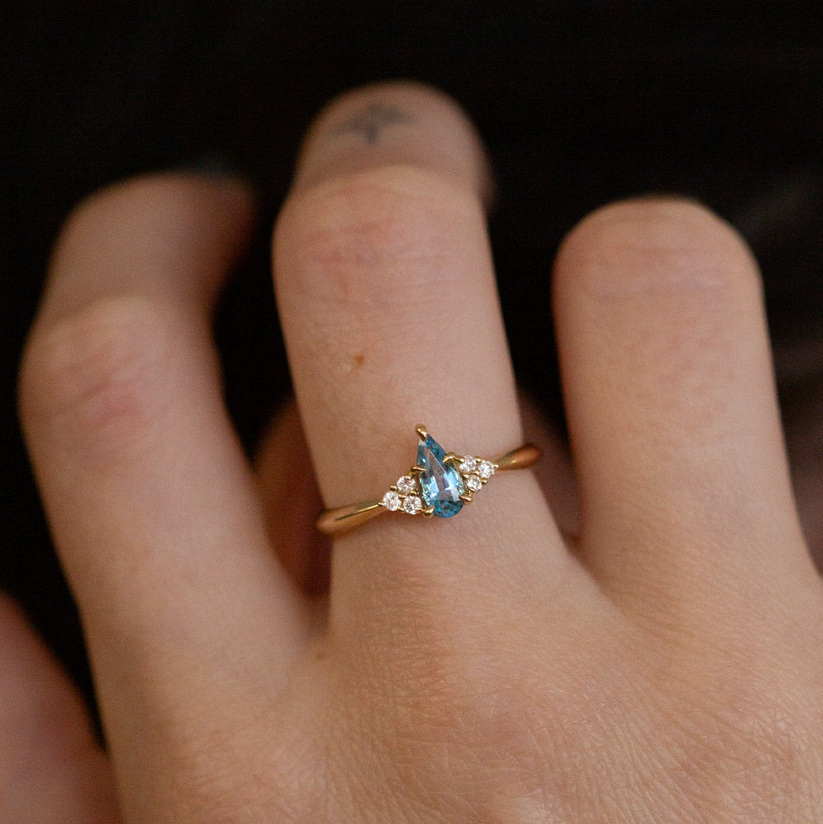 Beach House Aquamarine & Diamond Ring