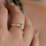 Beach House Aquamarine & Diamond Ring