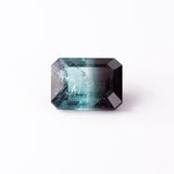 Blue to Black Bi-Colour Tourmaline Emerald Cut 3.25 carats