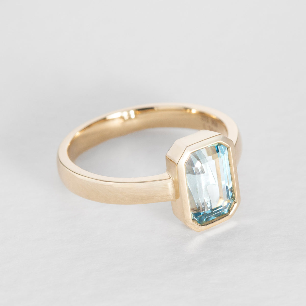Bolt From The Blue Aquamarine Ring
