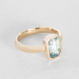 Bolt From The Blue Aquamarine Ring