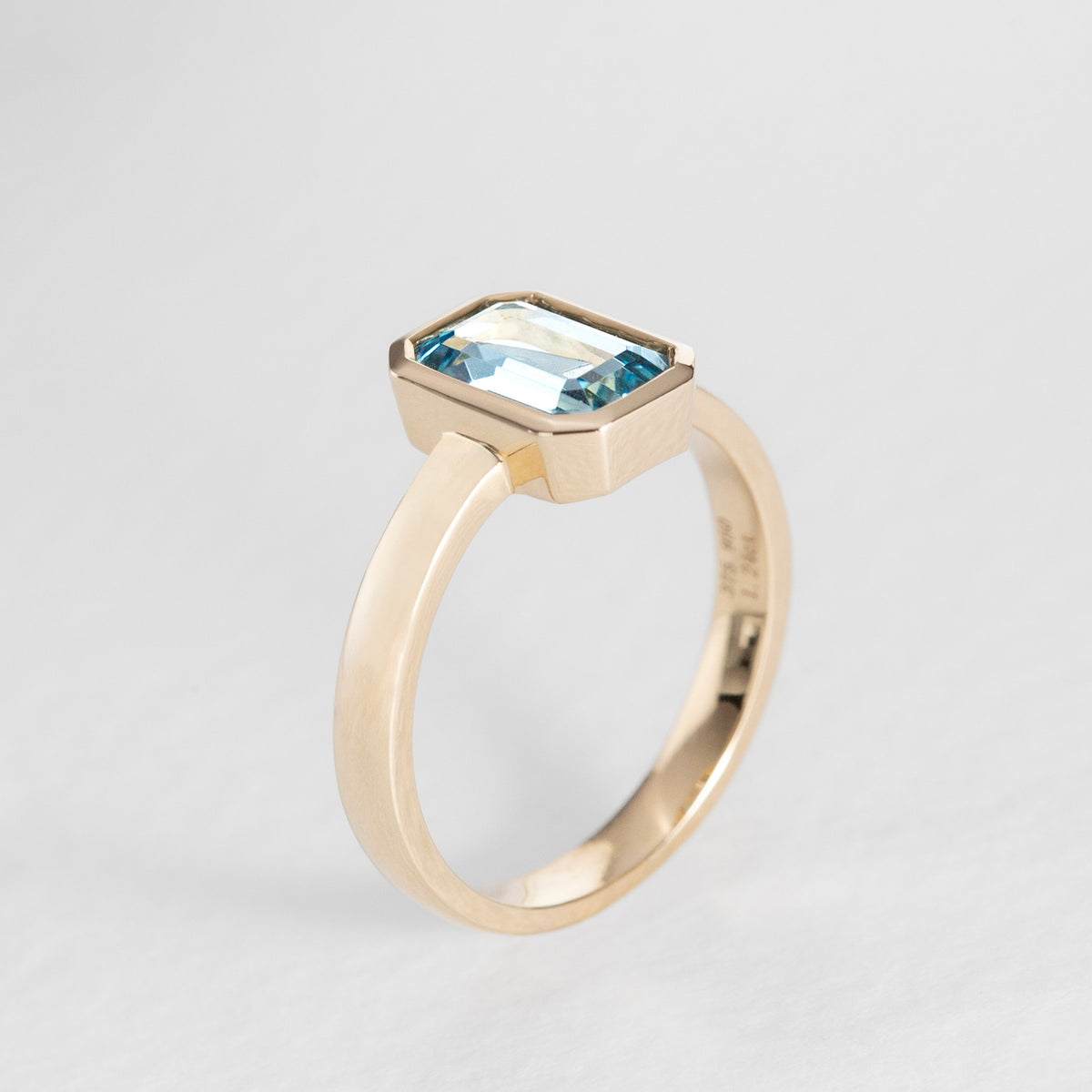 Bolt From The Blue Aquamarine Ring