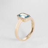 Bolt From The Blue Aquamarine Ring
