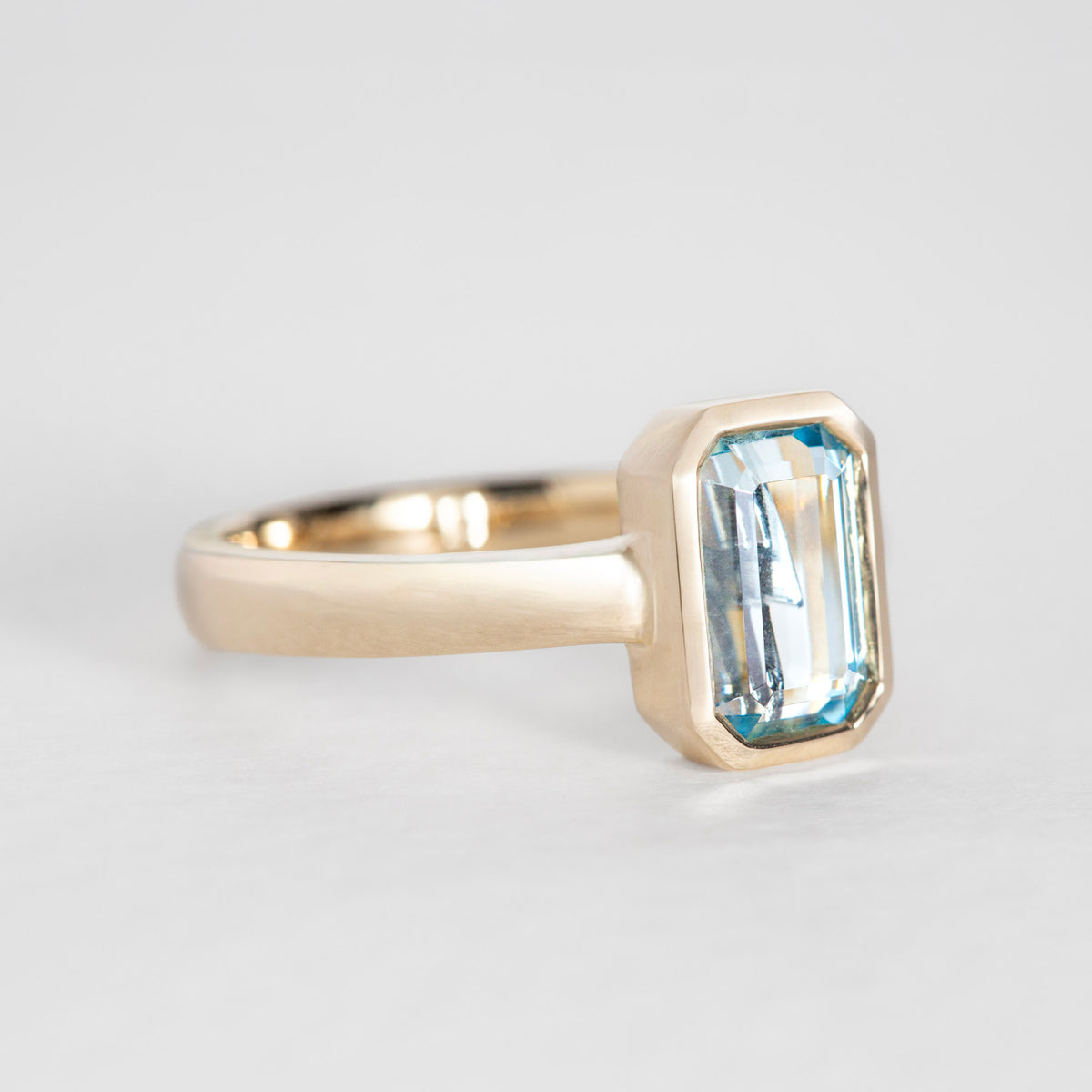 Bolt From The Blue Aquamarine Ring