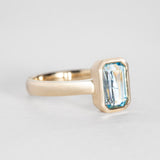 Bolt From The Blue Aquamarine Ring