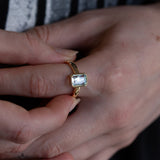 Bolt From The Blue Aquamarine Ring