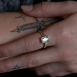 Bolt From The Blue Aquamarine Ring