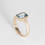 Bolt From The Blue Aquamarine Ring