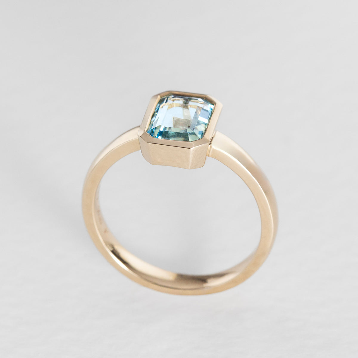 Bolt From The Blue Aquamarine Ring