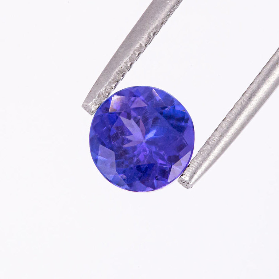 Bluebell Tanzanite Round faceted 1.37 carats