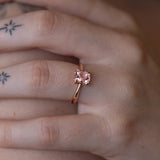 Cherry Blossom Morganite Ring