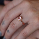 Cherry Blossom Morganite Ring