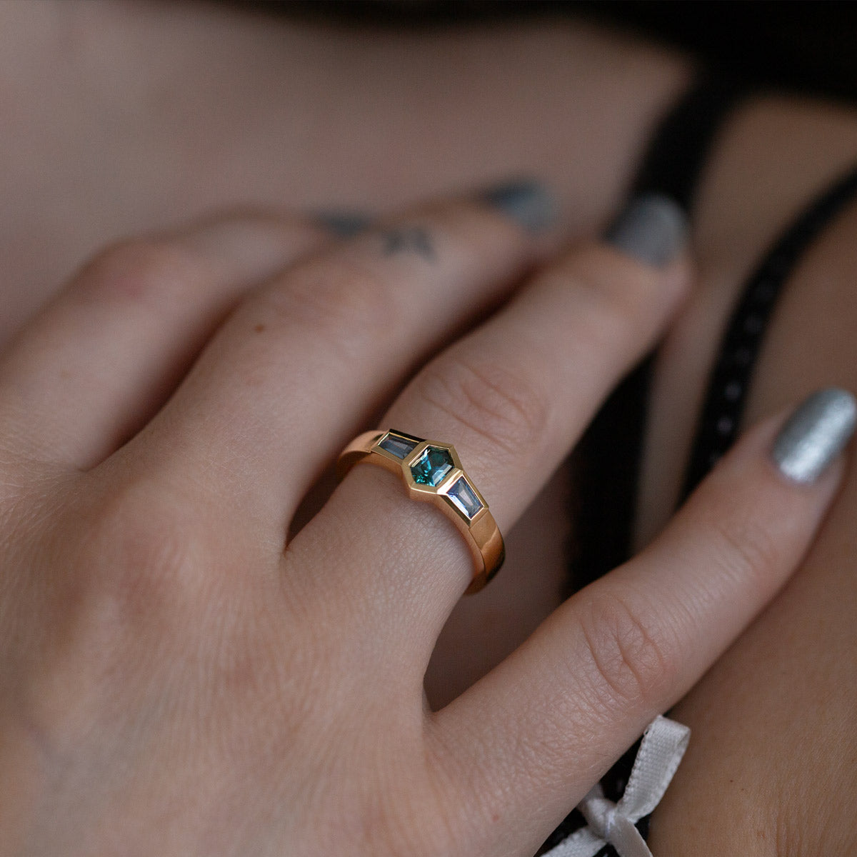 Cosmic Radiance Sapphire Ring