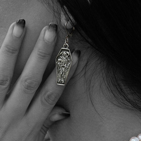 Drop Dead Stainless Steel Earrings