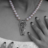 Drop Dead Pearl Necklace