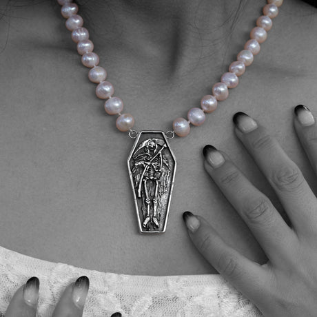 Drop Dead Pearl Necklace