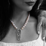 Drop Dead Pearl Necklace