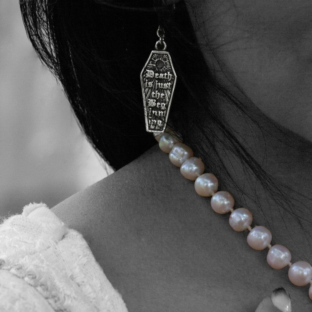Drop Dead Stainless Steel Earrings