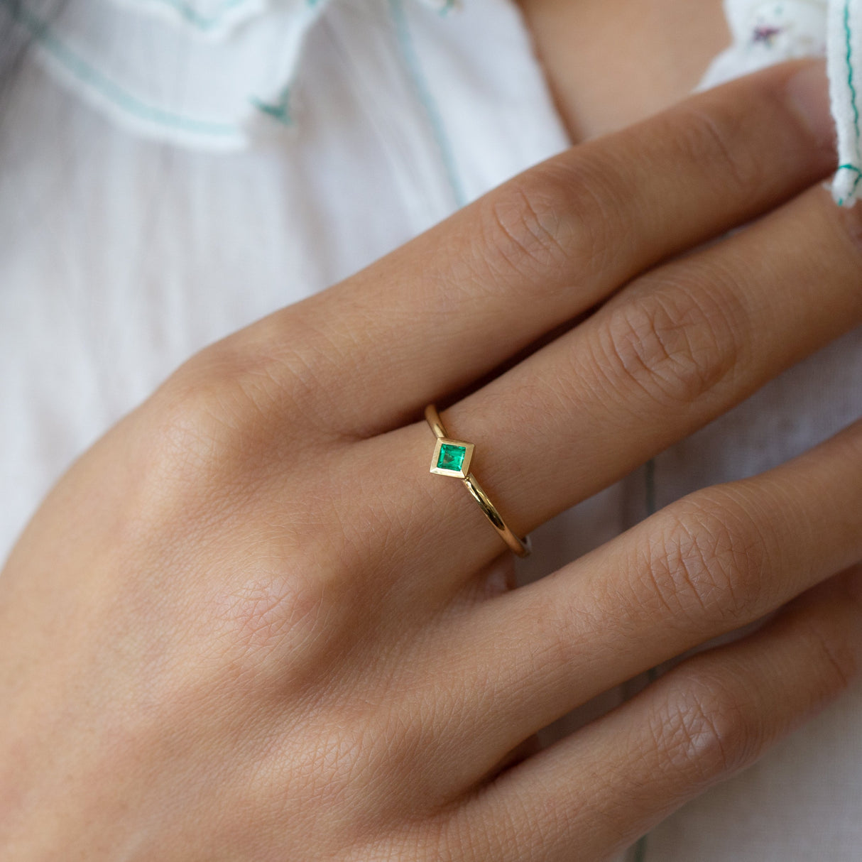 Emerald Tiny Treasure Ring
