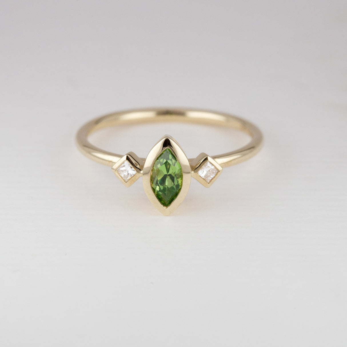 Lime Mali Garnet Marquise Tiny Treasure Ring