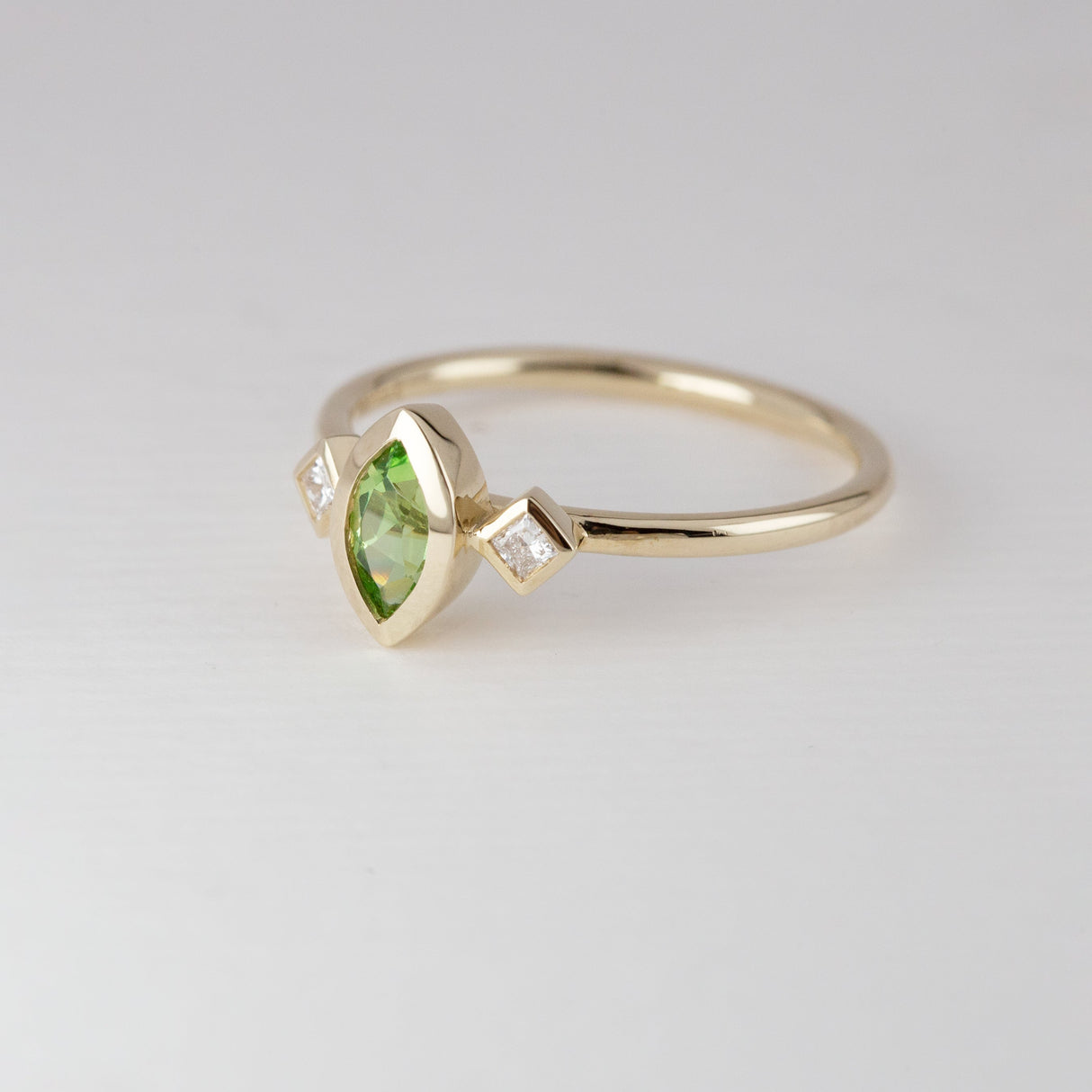 Lime Mali Garnet Marquise Tiny Treasure Ring