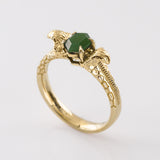 Green with Envy Pounamu Ring in Silver or Gold