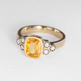 Golden Honey Comb Ring