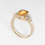 Golden Honey Comb Ring