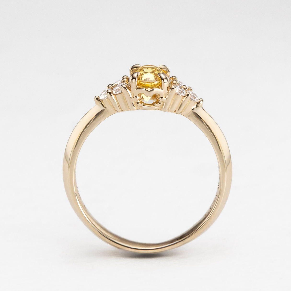 Golden Sapphire Beetle Ring