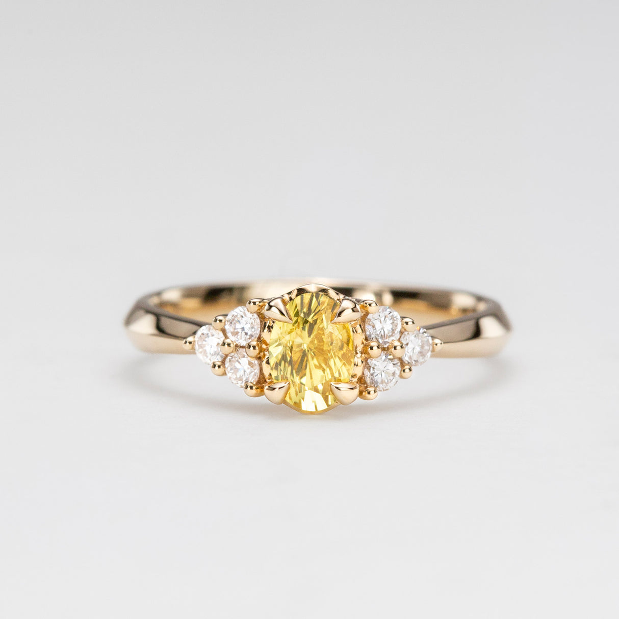 Golden Sapphire Beetle Ring