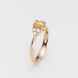 Golden Sapphire Beetle Ring