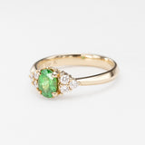 Green Garnet Beetle Ring
