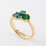 Hidden Lagoon Cluster ring in 9 carat Gold