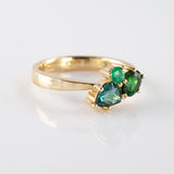 Hidden Lagoon Cluster ring in 9 carat Gold