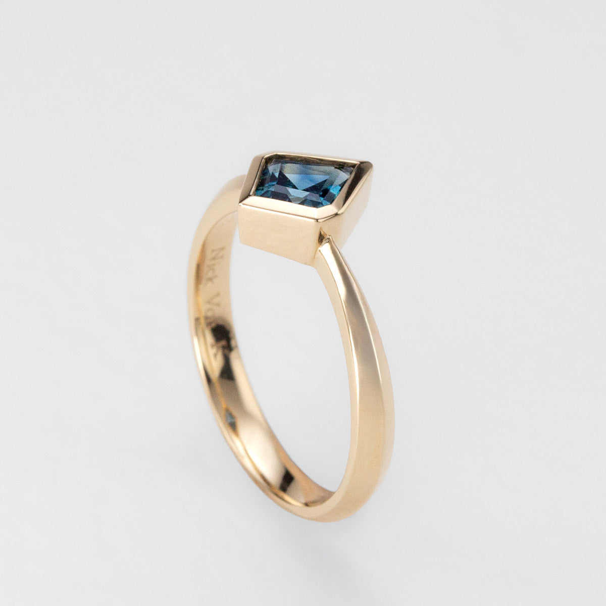 Guardian Shield Sapphire Ring