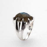 Jaws Ring in Labradorite